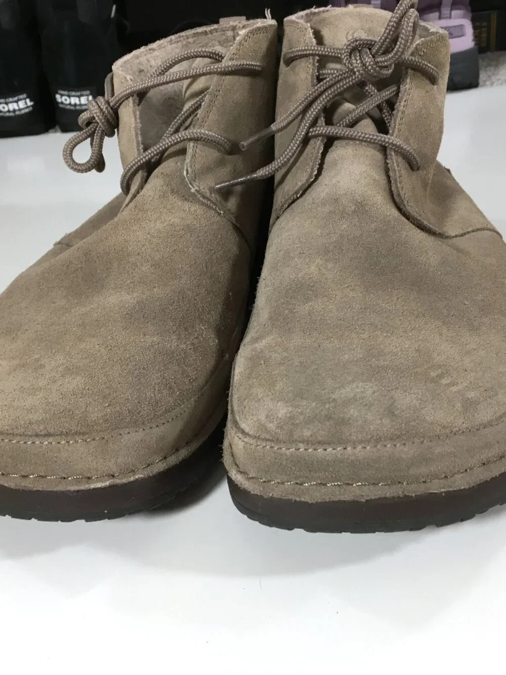 Chaco Paonia Desert Chukka Boots Mens Size 15 Tan Suede JCH108501